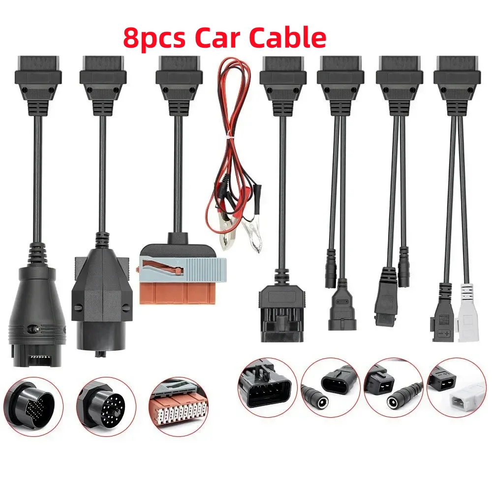 8Pcs Full Sets 8 pcs Car Cable OBD Converter Cables TCS CDP Multidiag PRO OBD2 Diagnostic Interface Connector Extension Cable
8Pcs Full Sets 8 pcs Car Cable OBD Converter Cables TCS CDP Multidiag PRO OBD2 Diagnostic Interface Connector Extension Cable