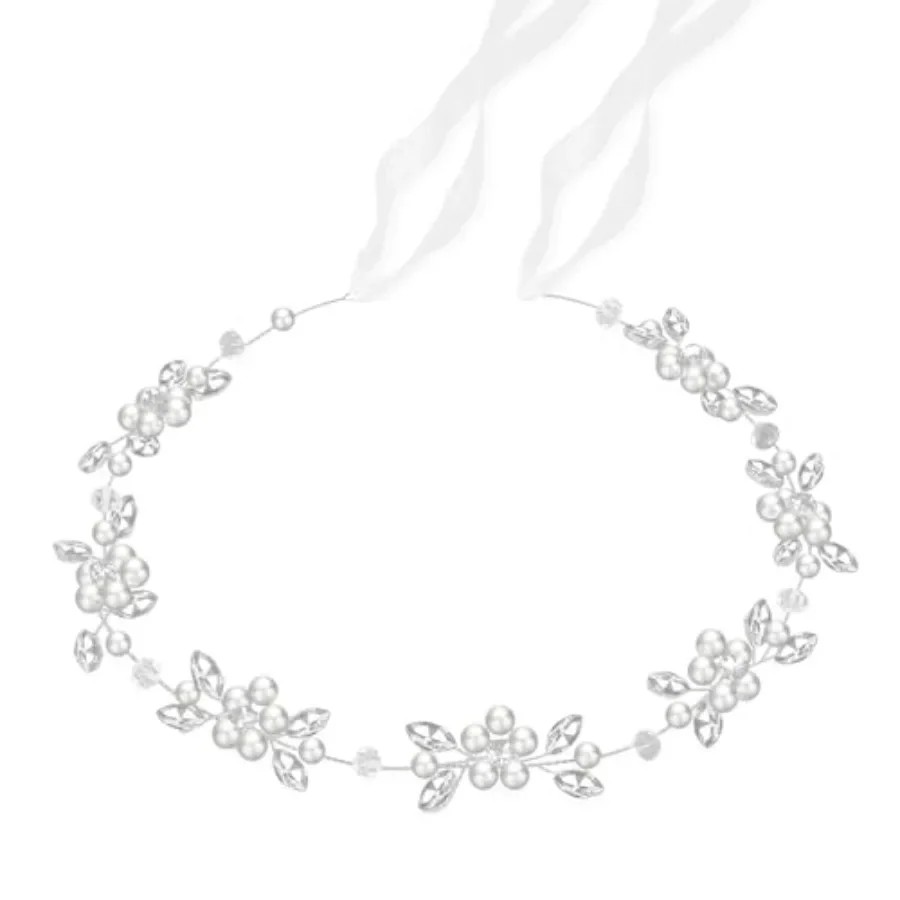 Flower Girl Headpiece, Flower Girl Hair Accessory, Silver Wedding Headband for Girls, Princess Crystal Pearl Hair Accessories f
Flower Girl Headpiece, Flower Girl Hair Accessory, Silver Wedding Headband for Girls, Princess Crystal Pearl Hair Accessories f