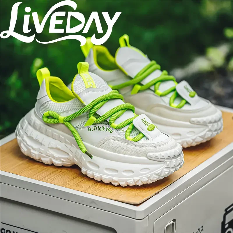 Autumn Chunky Sneakers Fashion Trend Versatile Casual Shoes Thick soled Height Boosting Comfortable Running Non Slip Shoes
Autumn Chunky Sneakers Fashion Trend Versatile Casual Shoes Thick soled Height Boosting Comfortable Running Non Slip Shoes