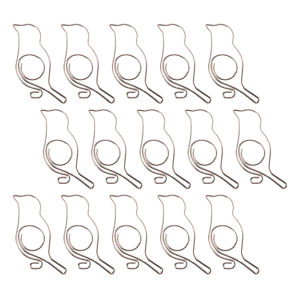 20pcs Silver Paper Clip Creative Metal Bird Pins Lovely Office School Supplies Clamps Documents Organizer
20pcs Silver Paper Clip Creative Metal Bird Pins Lovely Office School Supplies Clamps Documents Organizer