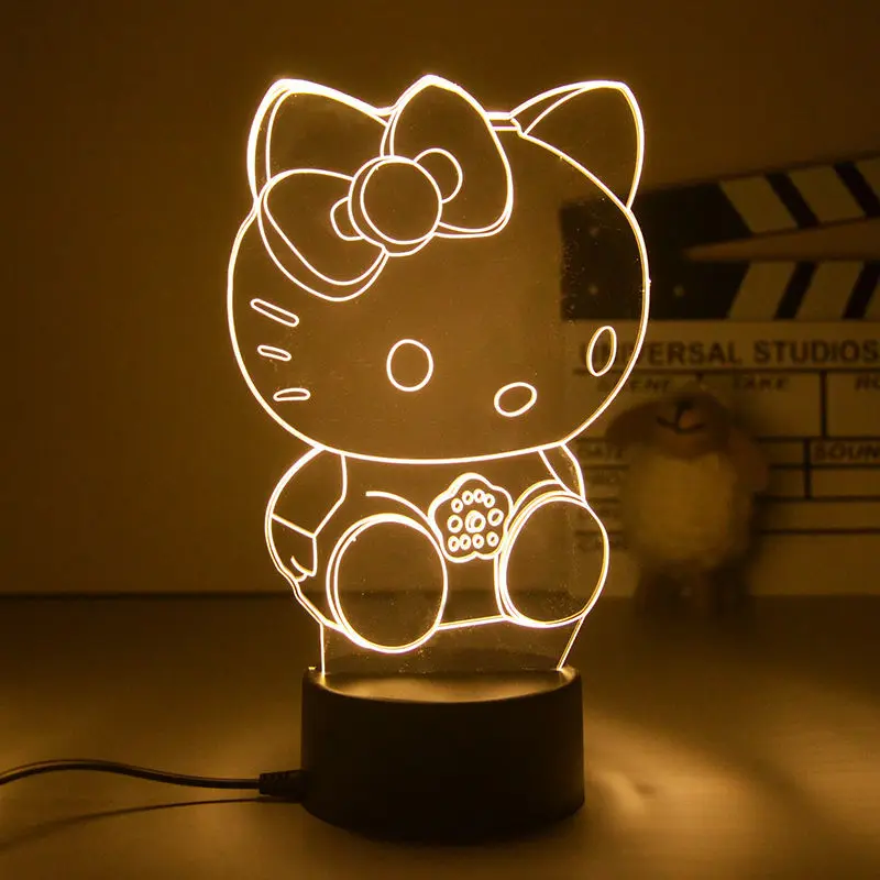 Ночник Sanrio 3D, фотолампа для спальни, создающая атмосферу, светодиодная лампа с изменением цвета, настольная лампа с Usb, мультяшный подарок Hello Kitty
Ночник Sanrio 3D, фотолампа для спальни, создающая атмосферу, светодиодная лампа с изменением цвета, настольная лампа с Usb, мультяшный подарок Hello Kitty
