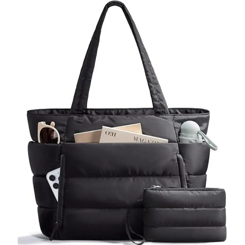Women's Tote Bag Large Capacity Puffy Handbag Versatile Multiple Pockets Water-resistant Casual Commuting Bags
Women's Tote Bag Large Capacity Puffy Handbag Versatile Multiple Pockets Water-resistant Casual Commuting Bags