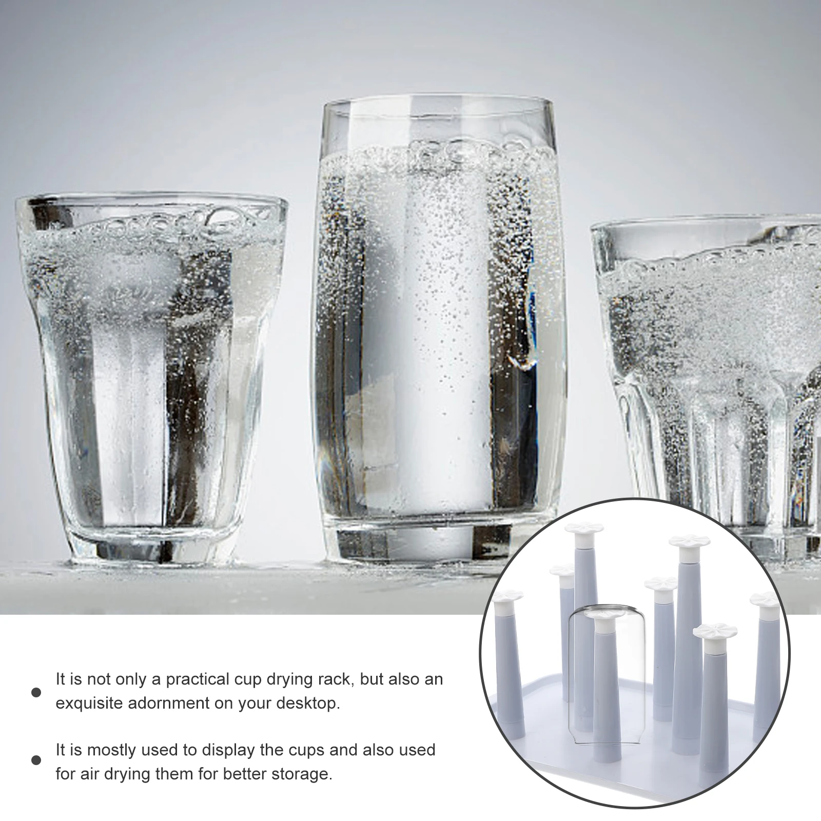 Glasses Drying Rack Stylish Cup Draining Stand for Bathroom Counter Organizer Water Bottle Holder Tumbler Storage Rack Efficient
Glasses Drying Rack Stylish Cup Draining Stand for Bathroom Counter Organizer Water Bottle Holder Tumbler Storage Rack Efficient