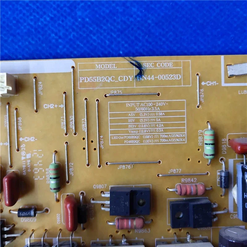 Для Samsung BN44-00523B = BN44-00523D = BN44-00523A для UE55ES8000 Плата питания UE55ES7000U UE55ES8000U
Для Samsung BN44-00523B = BN44-00523D = BN44-00523A для UE55ES8000 Плата питания UE55ES7000U UE55ES8000U