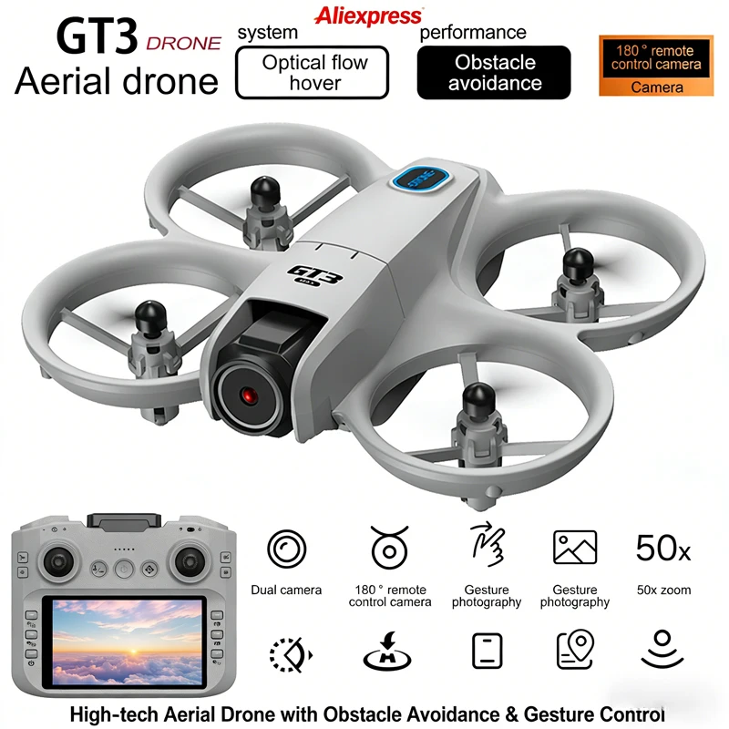 НОВЫЙ GPS-дрон GT3 с двумя 8K HD-камерами и обзором 360° ° FPV 5G WIFI квадрокоптеры с бесщеточными двигателями, интеллектуальным обходом препятствий и складной конструкцией
НОВЫЙ GPS-дрон GT3 с двумя 8K HD-камерами и обзором 360° ° FPV 5G WIFI квадрокоптеры с бесщеточными двигателями, интеллектуальным обходом препятствий и складной конструкцией