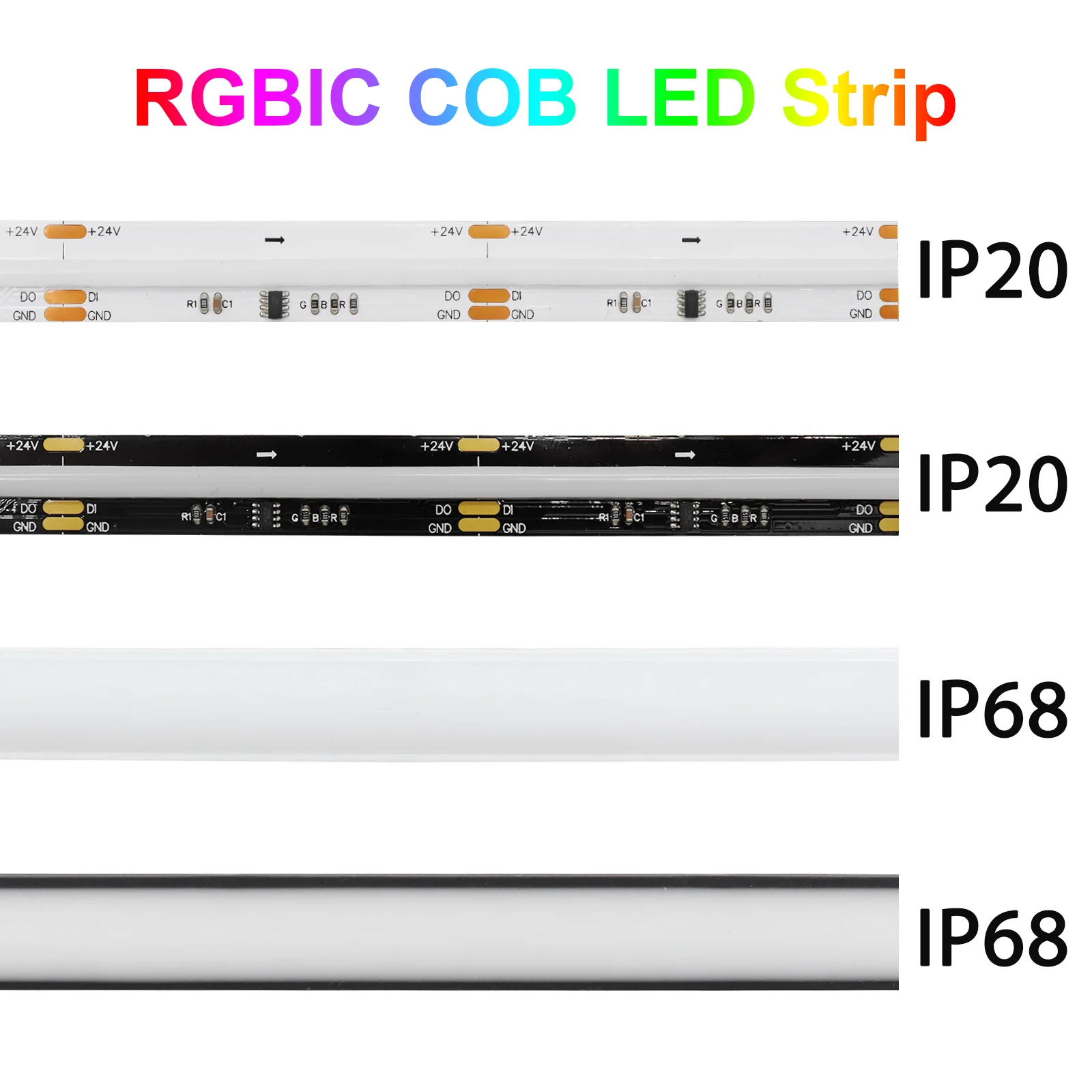 IP68 IP20 SPI RGBIC LED Strip Light WS2811 Addressable 720 LEDs LED Ribbon Dream Color DC12V 24V Flexible Pixel LED Tape
IP68 IP20 SPI RGBIC LED Strip Light WS2811 Addressable 720 LEDs LED Ribbon Dream Color DC12V 24V Flexible Pixel LED Tape