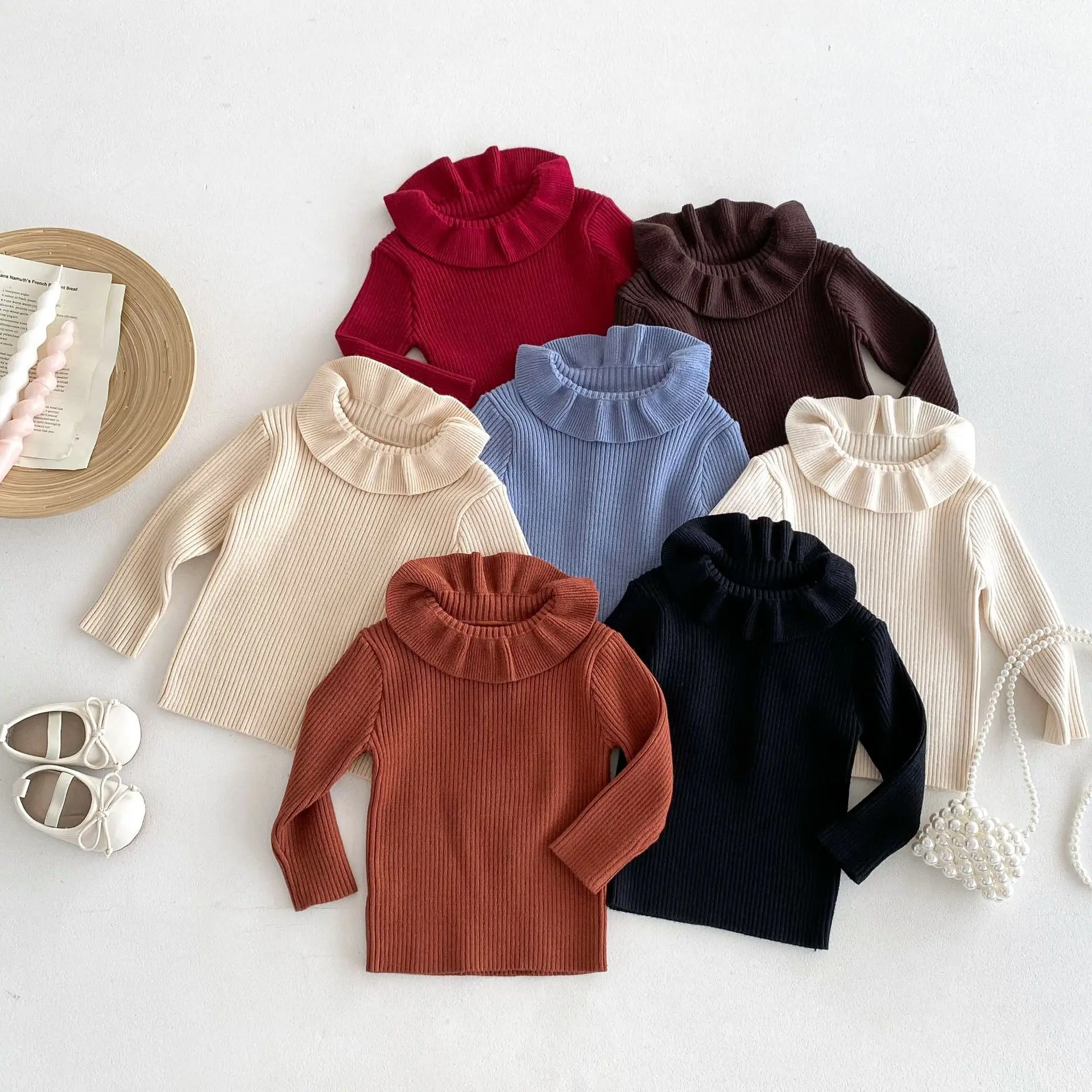 2025 Autumn New Girls Lapel Knitted Bottoming Shirts Solid Children Pullover Sweater Toddler Casual Knitwear Kids Clothes
2025 Autumn New Girls Lapel Knitted Bottoming Shirts Solid Children Pullover Sweater Toddler Casual Knitwear Kids Clothes