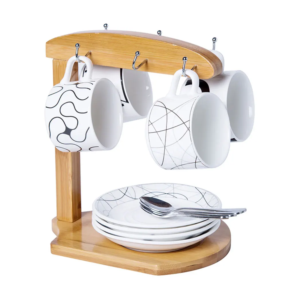 Bamboo Mug Holder Coffee Cups Glass Drying Rack Countertop Light Brown Kitchen ganizer Sturdy Texture Long Use Cup Storage
Bamboo Mug Holder Coffee Cups Glass Drying Rack Countertop Light Brown Kitchen ganizer Sturdy Texture Long Use Cup Storage