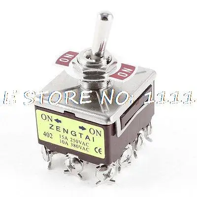 On-On 2 Way 4PDT Latching Toggle Switch AC 15A/250V 10A/380V
On-On 2 Way 4PDT Latching Toggle Switch AC 15A/250V 10A/380V
