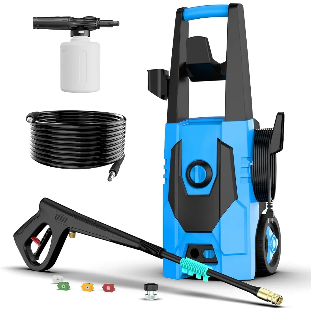 Electric Pressure Washer, 4800PSI Max 3.1 GPM Portable Power Washer with 35FT Cord, 20FT Hose, 4 Quick Nozzles, Foam Cannon Hig
Electric Pressure Washer, 4800PSI Max 3.1 GPM Portable Power Washer with 35FT Cord, 20FT Hose, 4 Quick Nozzles, Foam Cannon Hig