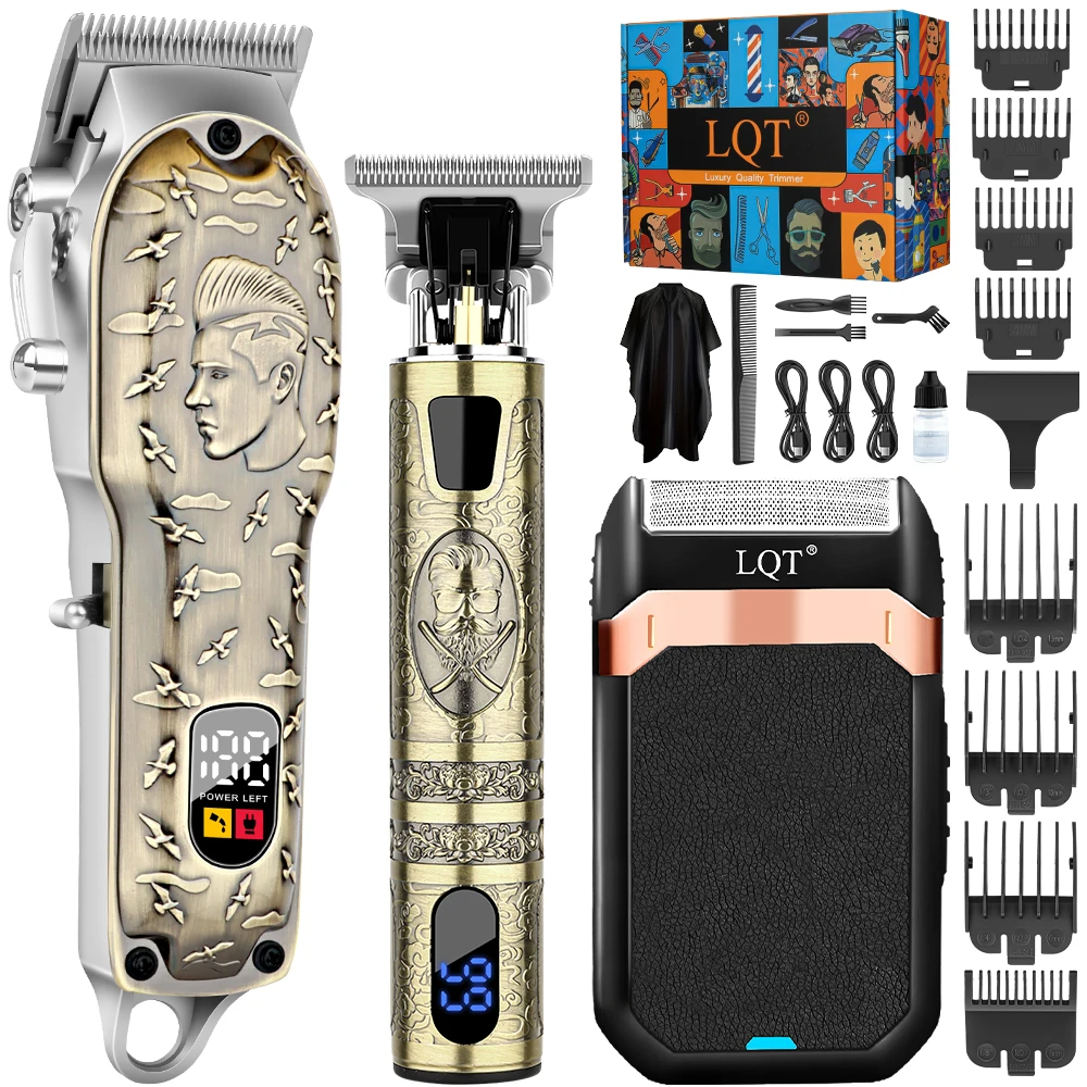 Hair Clippers, Trimmer, Beard Shaver Kit for Men Professional Barber Set for Hair and Beard Cutting Zero Gap Trimmer,Men's Gifts
Hair Clippers, Trimmer, Beard Shaver Kit for Men Professional Barber Set for Hair and Beard Cutting Zero Gap Trimmer,Men's Gifts
