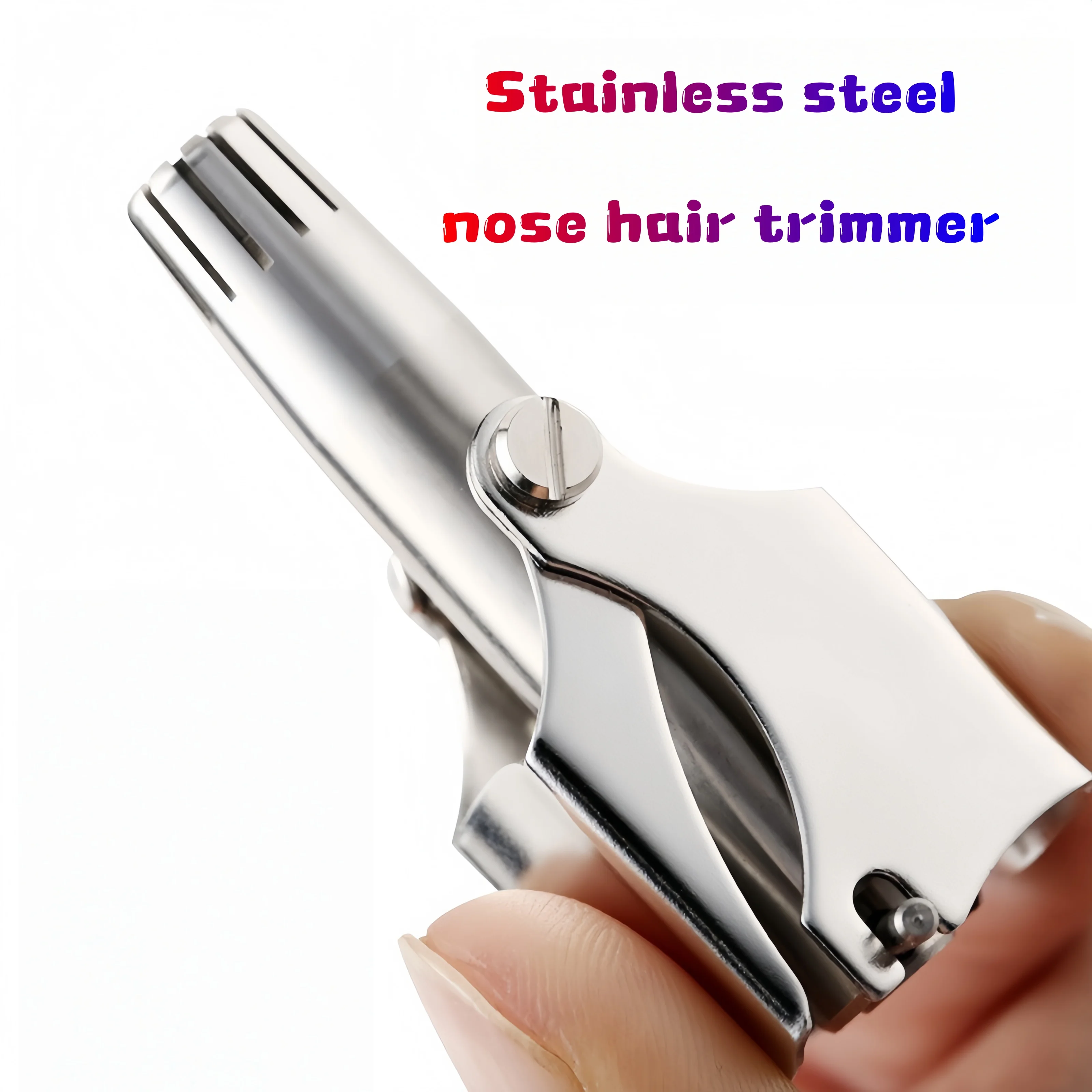 1pcs Portable Stainless Steel Nose Hair Trimmer For Men/Women Manual And Washable Ear And Nose Hair Remover Shaver With Precisio
1pcs Portable Stainless Steel Nose Hair Trimmer For Men/Women Manual And Washable Ear And Nose Hair Remover Shaver With Precisio