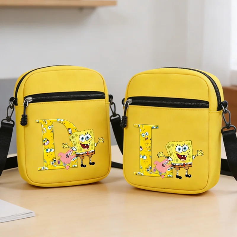 SpongeBobs SquarePants Nylon Crossbody Bag Cute Mobile Phone Shoulder Bags Small A-Z Letters Messenger Square Satchel Coin Purse
SpongeBobs SquarePants Nylon Crossbody Bag Cute Mobile Phone Shoulder Bags Small A-Z Letters Messenger Square Satchel Coin Purse