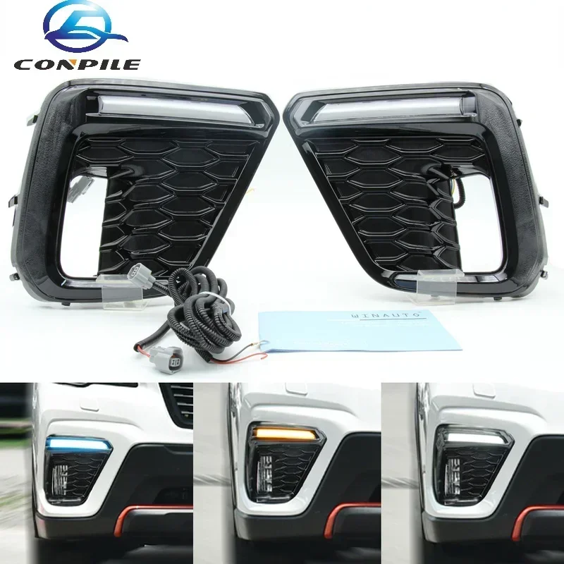 2PCS for Subaru Forester 2019 2020 2021 LED DRL Daytime Running Light Daylight Fog Light 3-color Flow Light Turning
2PCS for Subaru Forester 2019 2020 2021 LED DRL Daytime Running Light Daylight Fog Light 3-color Flow Light Turning