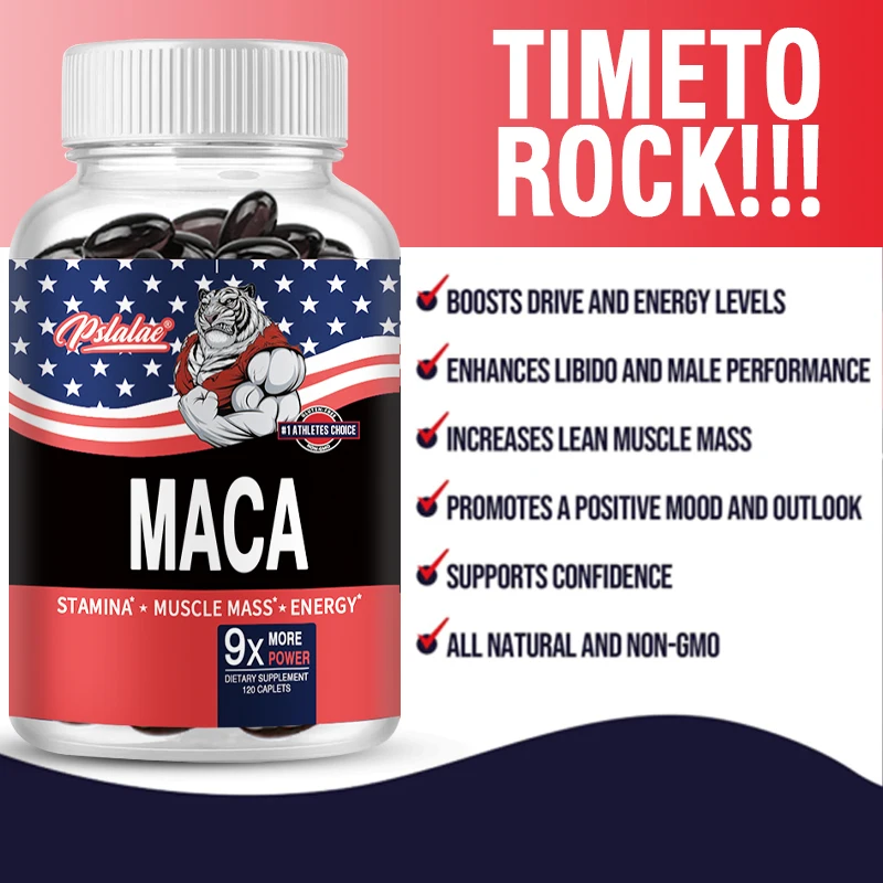 Maca Capsules - to Support Energy, Endurance and Performance, Promote Muscle Growth, Vitality EnhancerSupplement
Maca Capsules - to Support Energy, Endurance and Performance, Promote Muscle Growth, Vitality EnhancerSupplement