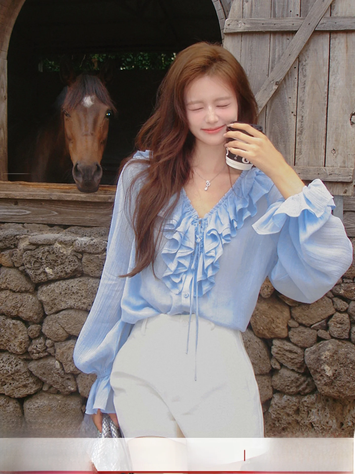 French Sle Small irt Women's Summer V-ne Cake Collar Heavy Embelliment Double Layer Lace Hemline Loose Fit Long Sve
French Sle Small irt Women's Summer V-ne Cake Collar Heavy Embelliment Double Layer Lace Hemline Loose Fit Long Sve