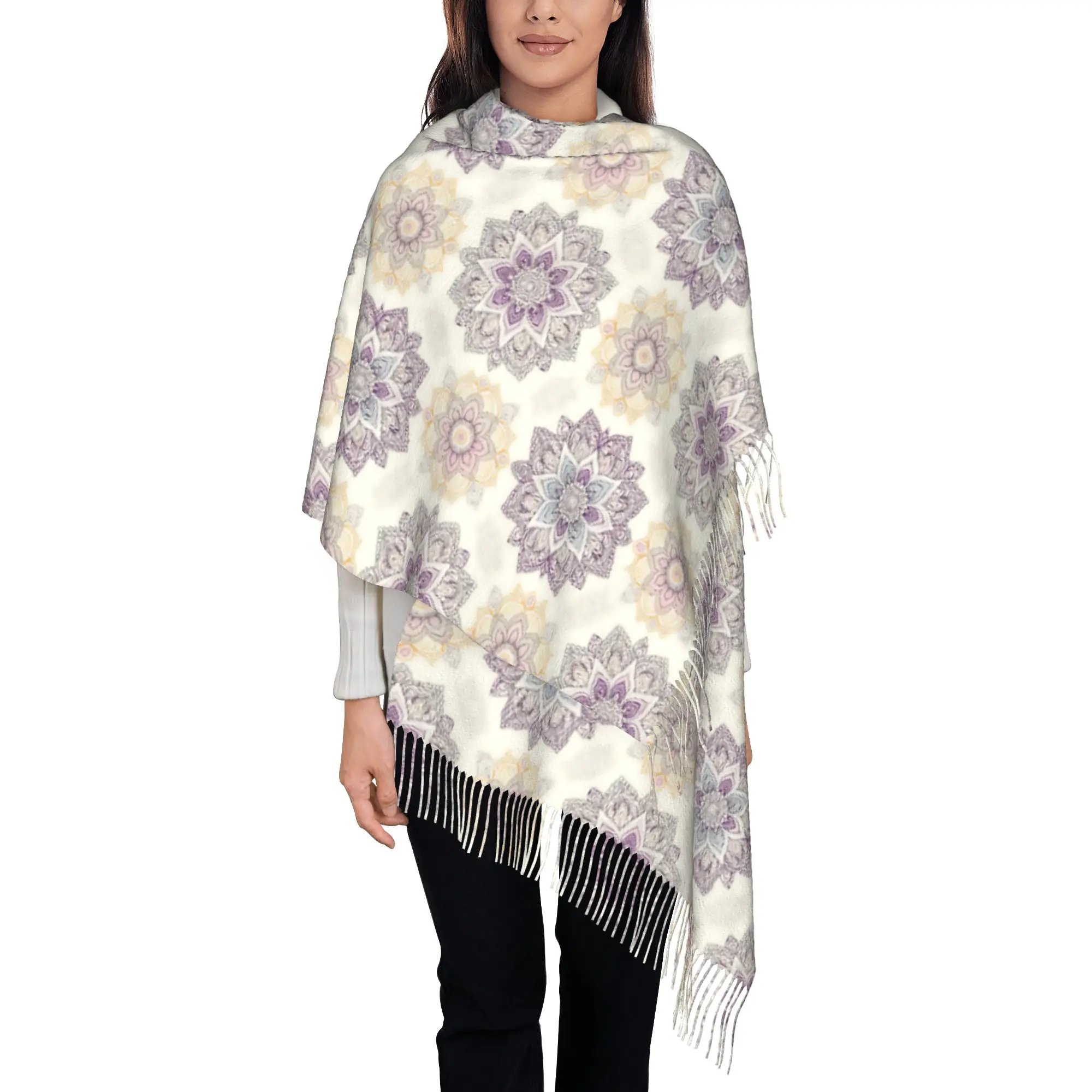 Custom Printed Pastel Ethnic Mandala Tile Scarf Women Men Winter Warm Scarves Shawl Wrap
Custom Printed Pastel Ethnic Mandala Tile Scarf Women Men Winter Warm Scarves Shawl Wrap
