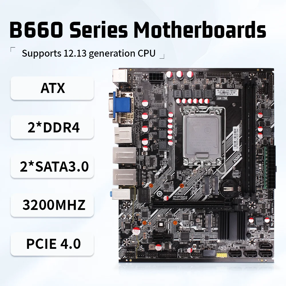 SZKIOSK B660 Atx Lga 1700 Motherboard supports Intel Core 12th/13th CPU B660 DDR4 Memory Atx Integrated Motherboard
SZKIOSK B660 Atx Lga 1700 Motherboard supports Intel Core 12th/13th CPU B660 DDR4 Memory Atx Integrated Motherboard