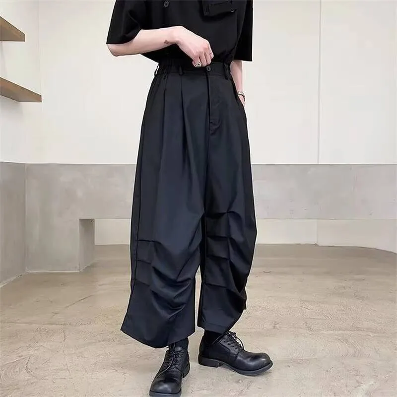 100, мужские индивидуальные новые трехмерные плиссированные летние свободные широкие брюки, модные мужские повседневные свободные большие брюки
100, мужские индивидуальные новые трехмерные плиссированные летние свободные широкие брюки, модные мужские повседневные свободные большие брюки