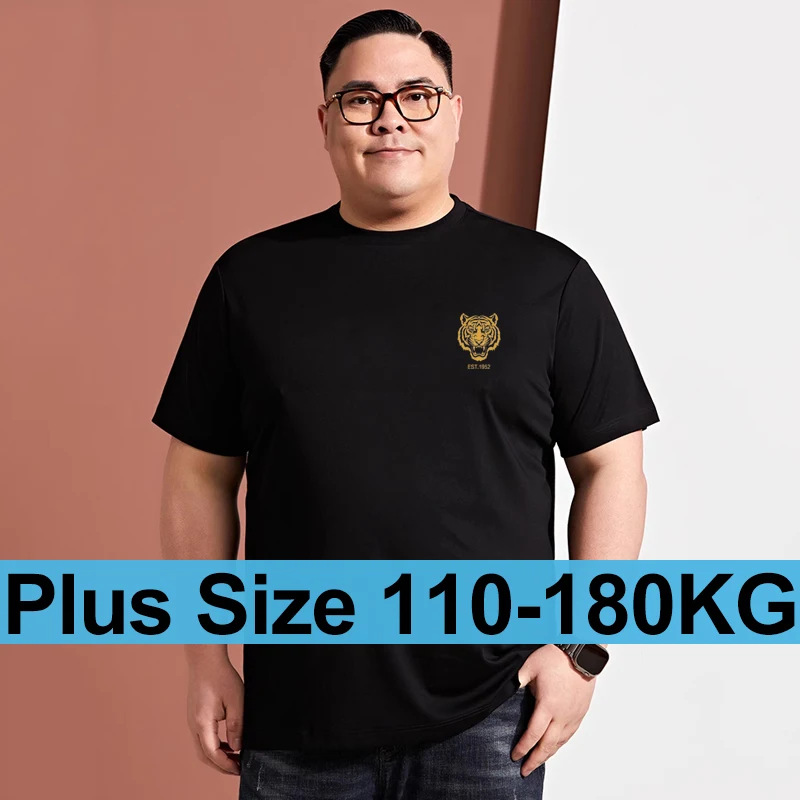 Men Plus Size Summer T Shirt Short-sleeved 6XL 7XL Oversize Soft Printed Tiger Round Neck Casual Black Sports T Shirts
Men Plus Size Summer T Shirt Short-sleeved 6XL 7XL Oversize Soft Printed Tiger Round Neck Casual Black Sports T Shirts