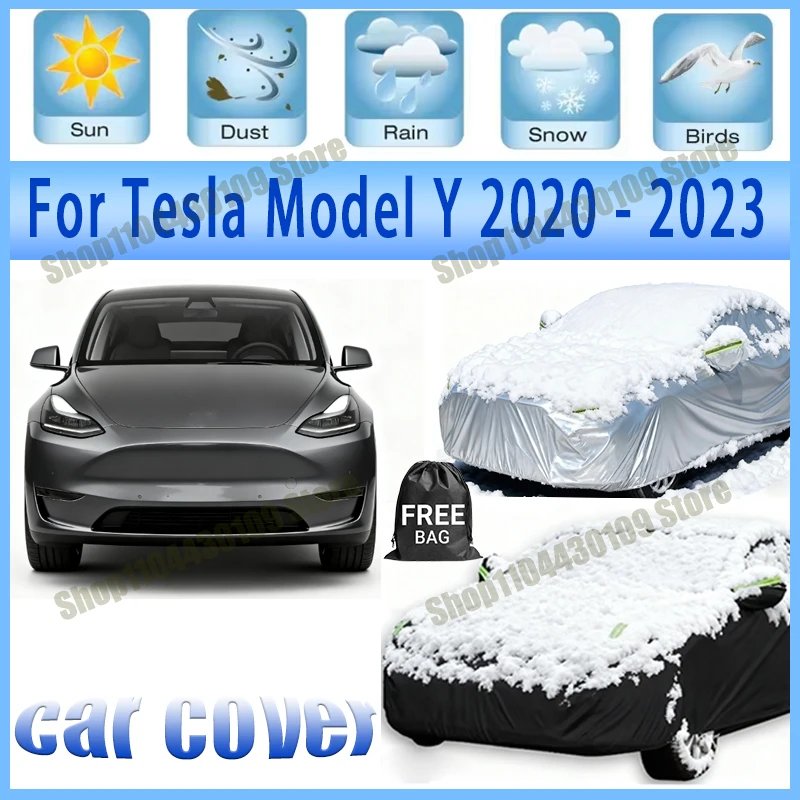 For Tesla Model Y 2020-2023 2022 Car Cover Waterproof UV Protection All Weather Dustproof Snow Rain Cover 190T Polyester
For Tesla Model Y 2020-2023 2022 Car Cover Waterproof UV Protection All Weather Dustproof Snow Rain Cover 190T Polyester