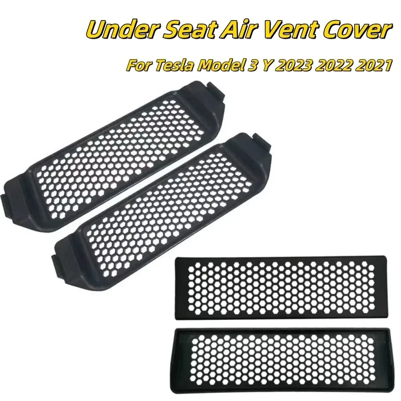 2Pcs for Tesla Model 3 Y 2023 2022 2021 Under Seat Air Vent Cover Car Center Console Rear Backseat Outlet Protector Grille New
2Pcs for Tesla Model 3 Y 2023 2022 2021 Under Seat Air Vent Cover Car Center Console Rear Backseat Outlet Protector Grille New