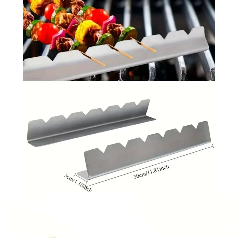 2Pcs Kebab Rack Kebab Stands Skewer Holders Universal Suitable for Barbecue for Kitchen Patio Home Outdoor Camping BBQ Tools New
2Pcs Kebab Rack Kebab Stands Skewer Holders Universal Suitable for Barbecue for Kitchen Patio Home Outdoor Camping BBQ Tools New
