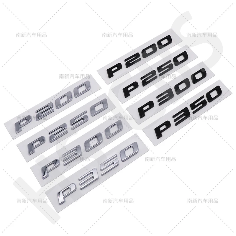 3D P200 P250 P300 P350 Letters Emblem Logo Car Door Side Fender Decal Rear Trunk Badge Tailgate Sticker Decorative Accessories
3D P200 P250 P300 P350 Letters Emblem Logo Car Door Side Fender Decal Rear Trunk Badge Tailgate Sticker Decorative Accessories