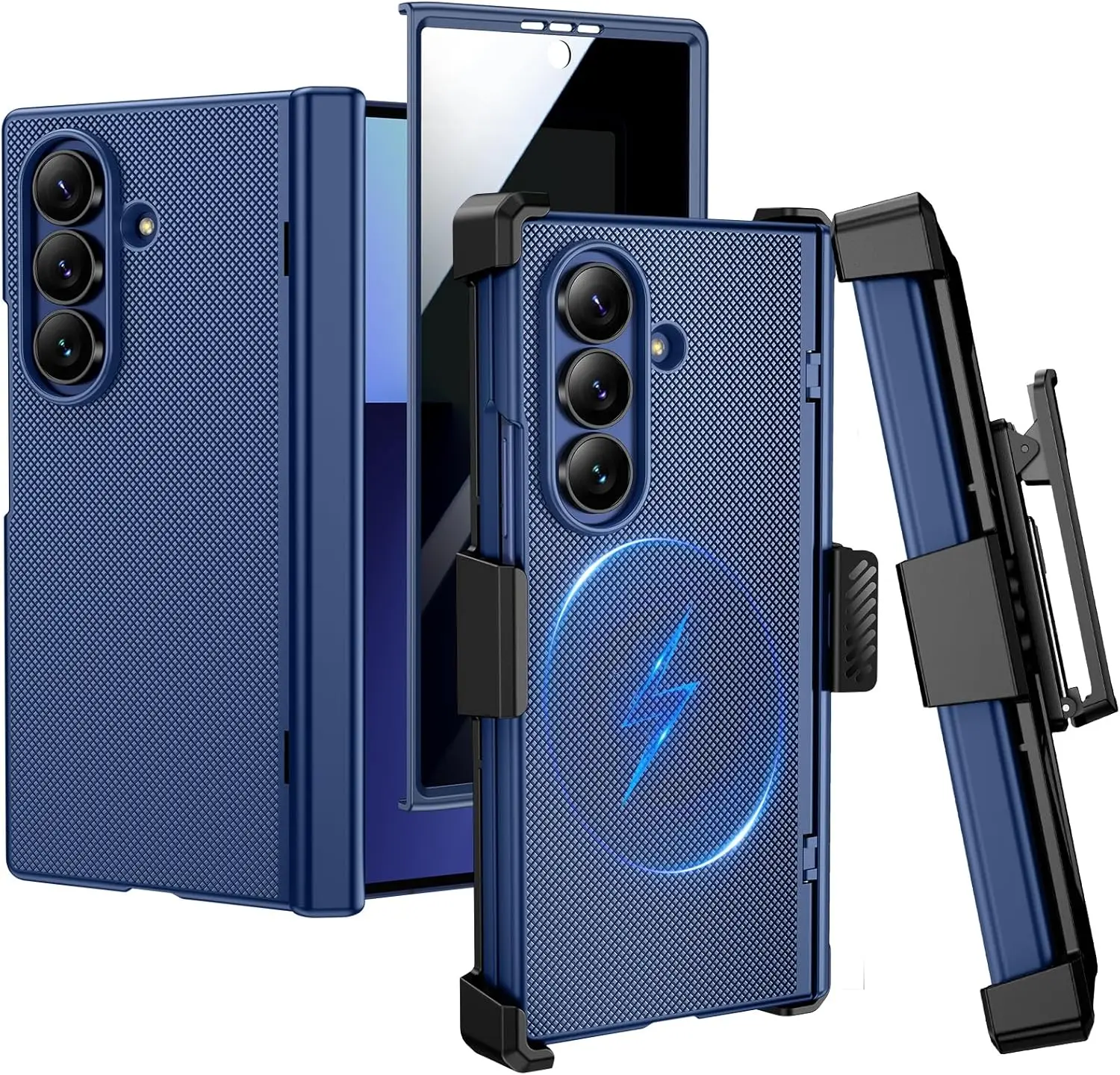 Магнитный чехол из искусственной кожи для Samsung Z Fold 7 с защитой шарнира, защитой конфиденциальности и креплением на ремень - синий
Магнитный чехол из искусственной кожи для Samsung Z Fold 7 с защитой шарнира, защитой конфиденциальности и креплением на ремень - синий