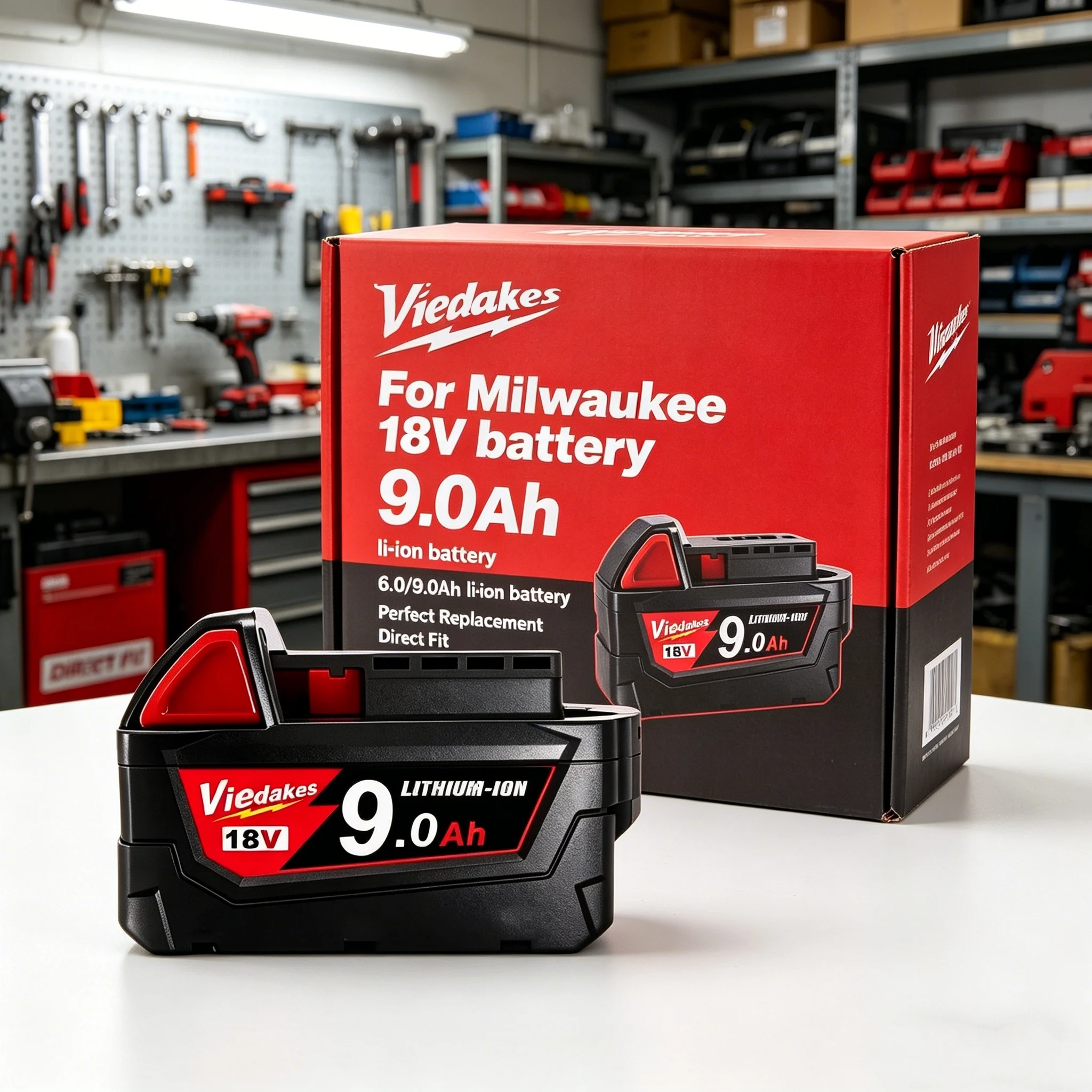 For Milwaukee M18 18V cordless tool battery for M18B5 XC lithium-ion batteries 48-11-1815 2604-20 48-11-1850 48-11-1860 etc.
For Milwaukee M18 18V cordless tool battery for M18B5 XC lithium-ion batteries 48-11-1815 2604-20 48-11-1850 48-11-1860 etc.