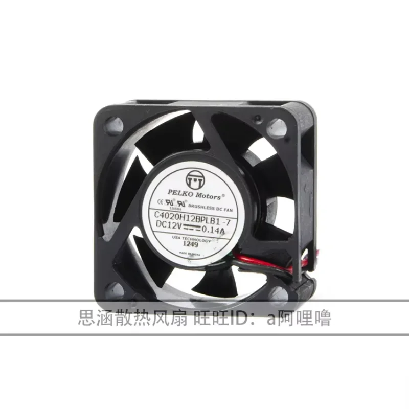 PELKO C4020H12BPLB1-7 DC 12V 0.14A 40x40x20mm 2-Wire Server Cooling Fan
PELKO C4020H12BPLB1-7 DC 12V 0.14A 40x40x20mm 2-Wire Server Cooling Fan