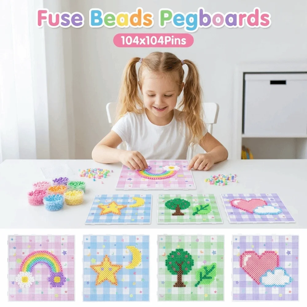 78x78/104x104Pins Fuse Beads Pegboards 2.6mm Beads Heat Resistant Hama Beads Pegboards Square Grid Design Fuse Beads Boards
78x78/104x104Pins Fuse Beads Pegboards 2.6mm Beads Heat Resistant Hama Beads Pegboards Square Grid Design Fuse Beads Boards