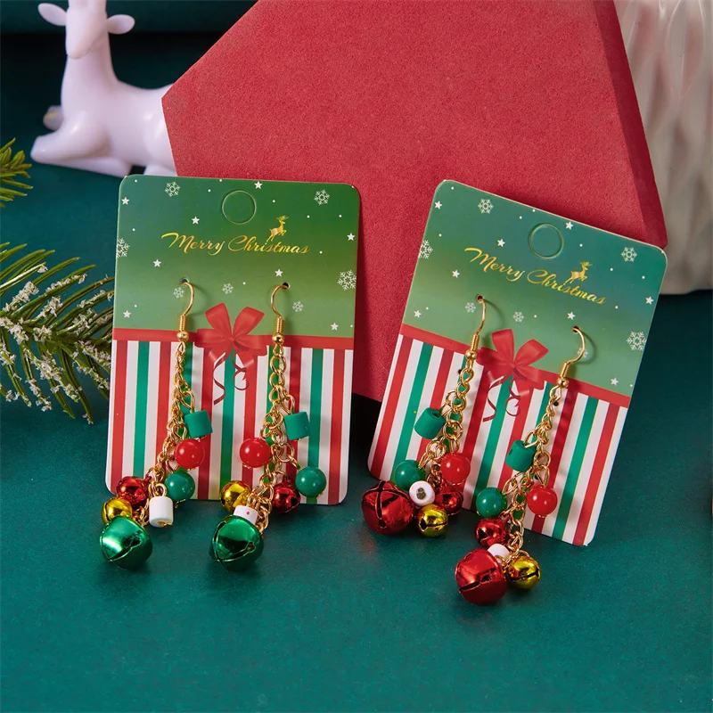 Christmas Pendant Earrings Christma Bells Earrings Ladies Girls Christmas Atmosphere Elegant Jewelry Accessories Gifts
Christmas Pendant Earrings Christma Bells Earrings Ladies Girls Christmas Atmosphere Elegant Jewelry Accessories Gifts