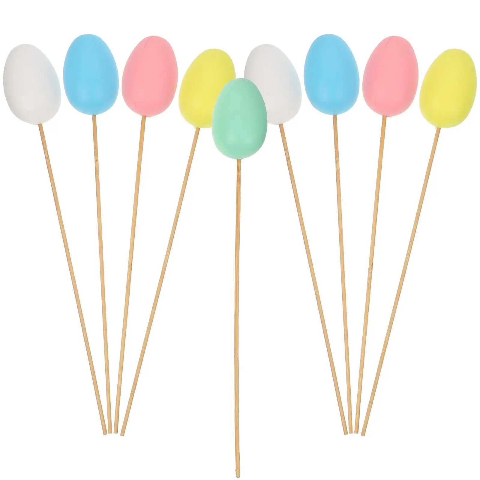 9 Pcs Easter Eggs Decorations Artificial Plastic Crafts Coloring Wooden Sticks Realistic Design Bright Patterns Home Party
9 Pcs Easter Eggs Decorations Artificial Plastic Crafts Coloring Wooden Sticks Realistic Design Bright Patterns Home Party