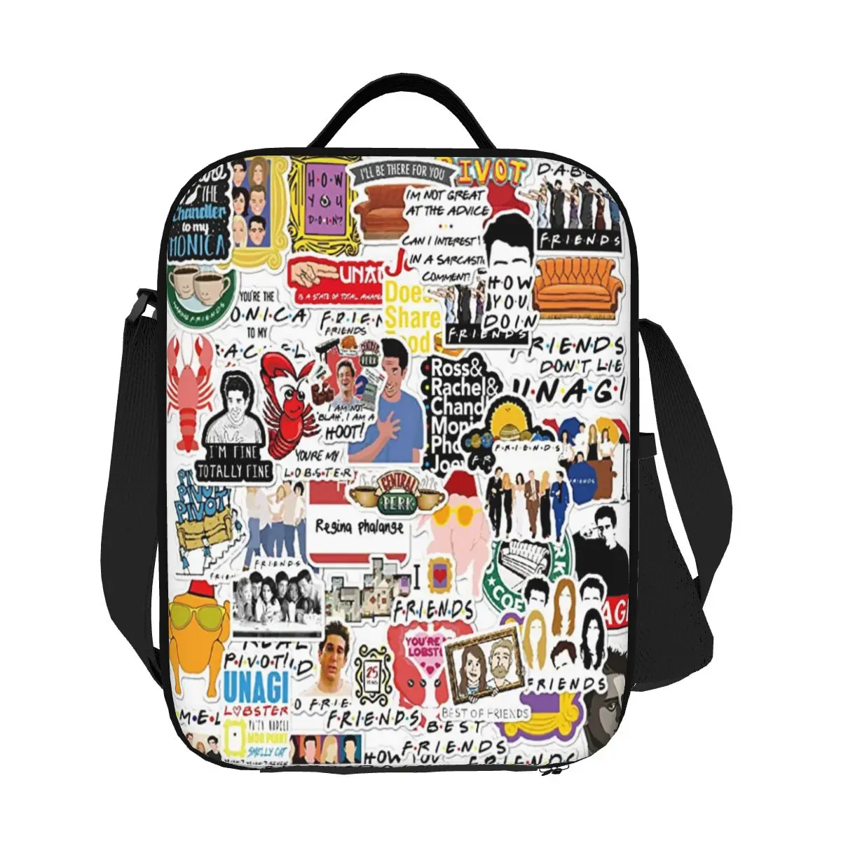 Винтажный плакат «Друзья» на заказ, изолированная сумка для обеда с коллажем для женщин, ТВ-шоу, термохолодильник, ланч-бокс для детей, школьников 
Винтажный плакат «Друзья» на заказ, изолированная сумка для обеда с коллажем для женщин, ТВ-шоу, термохолодильник, ланч-бокс для детей, школьников