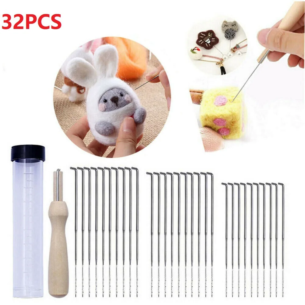Wool Felting Needle Kits with 32 Pcs/Set Wool Felting Tools For DIY Yarn Wool Felting
Wool Felting Needle Kits with 32 Pcs/Set Wool Felting Tools For DIY Yarn Wool Felting