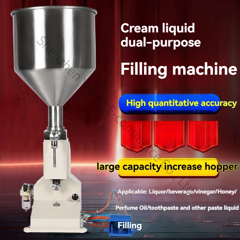 10-100ML Pneumatic Liquid Filling Quantitative Paste Filling Machine Stainless Steel Filling Machine Canning Machine
10-100ML Pneumatic Liquid Filling Quantitative Paste Filling Machine Stainless Steel Filling Machine Canning Machine