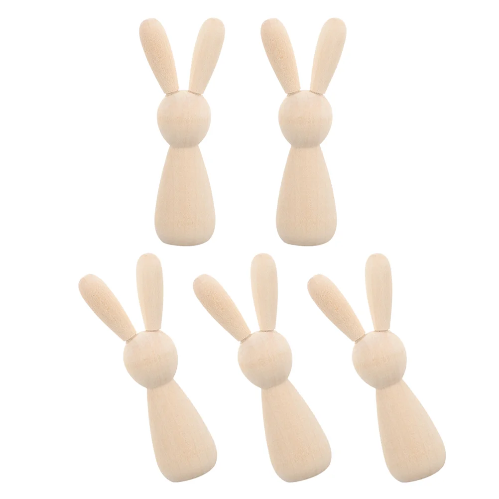 5 Pcs Rabbit Wooden Man DIY Figure Rabbits Color Desk Decorations Beige Miniature Child
5 Pcs Rabbit Wooden Man DIY Figure Rabbits Color Desk Decorations Beige Miniature Child