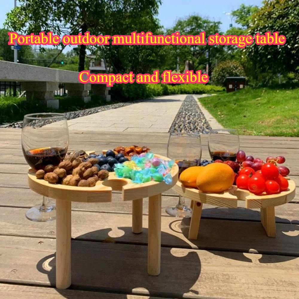 Compact Red Wine Table Outdoor Snack Shelf Wooden Portable Dining Table Foldable Small Fruit Tray Anti Slip Wooden Snack Tray
Compact Red Wine Table Outdoor Snack Shelf Wooden Portable Dining Table Foldable Small Fruit Tray Anti Slip Wooden Snack Tray