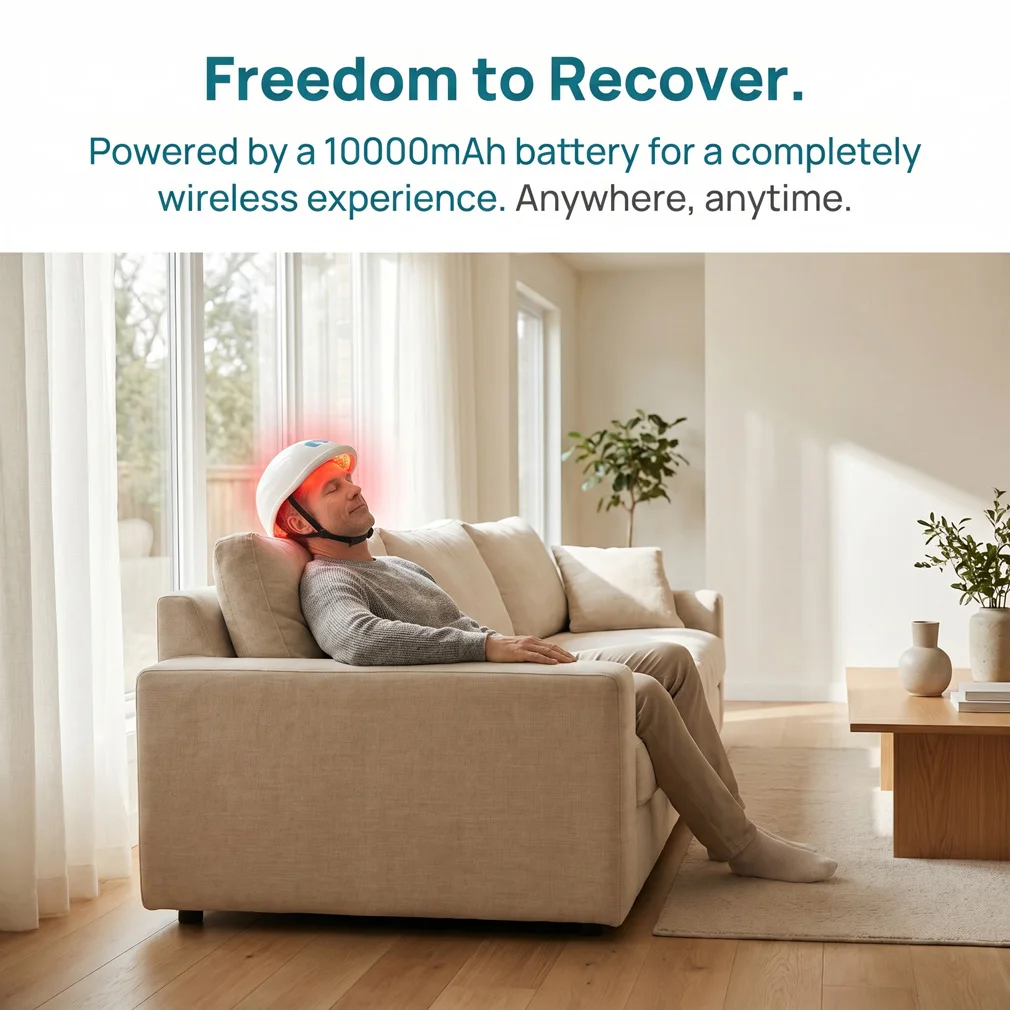 Wireless 1070nm Photobiomodulation Helmet NIR LED Light Brain Therapy Cap for PTSD ADHD Focus Enhancement and Neural Recovery
Wireless 1070nm Photobiomodulation Helmet NIR LED Light Brain Therapy Cap for PTSD ADHD Focus Enhancement and Neural Recovery