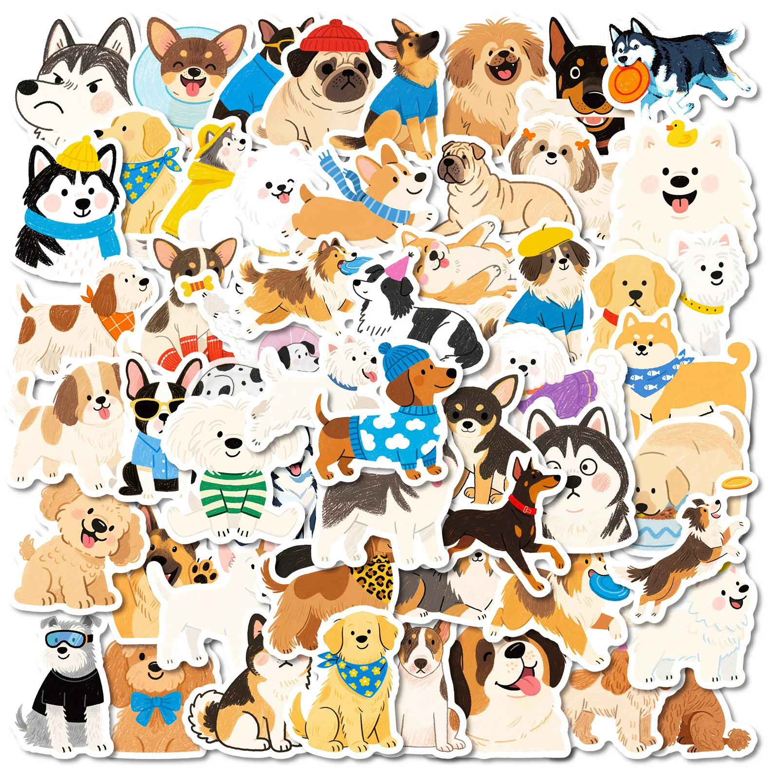 10/30/56PCS New Cartoon Dog Stickers Cute Puppy Doodle Waterproof Decal Children's Toy Gifts for Water Cup Scrapbook Diary
10/30/56PCS New Cartoon Dog Stickers Cute Puppy Doodle Waterproof Decal Children's Toy Gifts for Water Cup Scrapbook Diary
