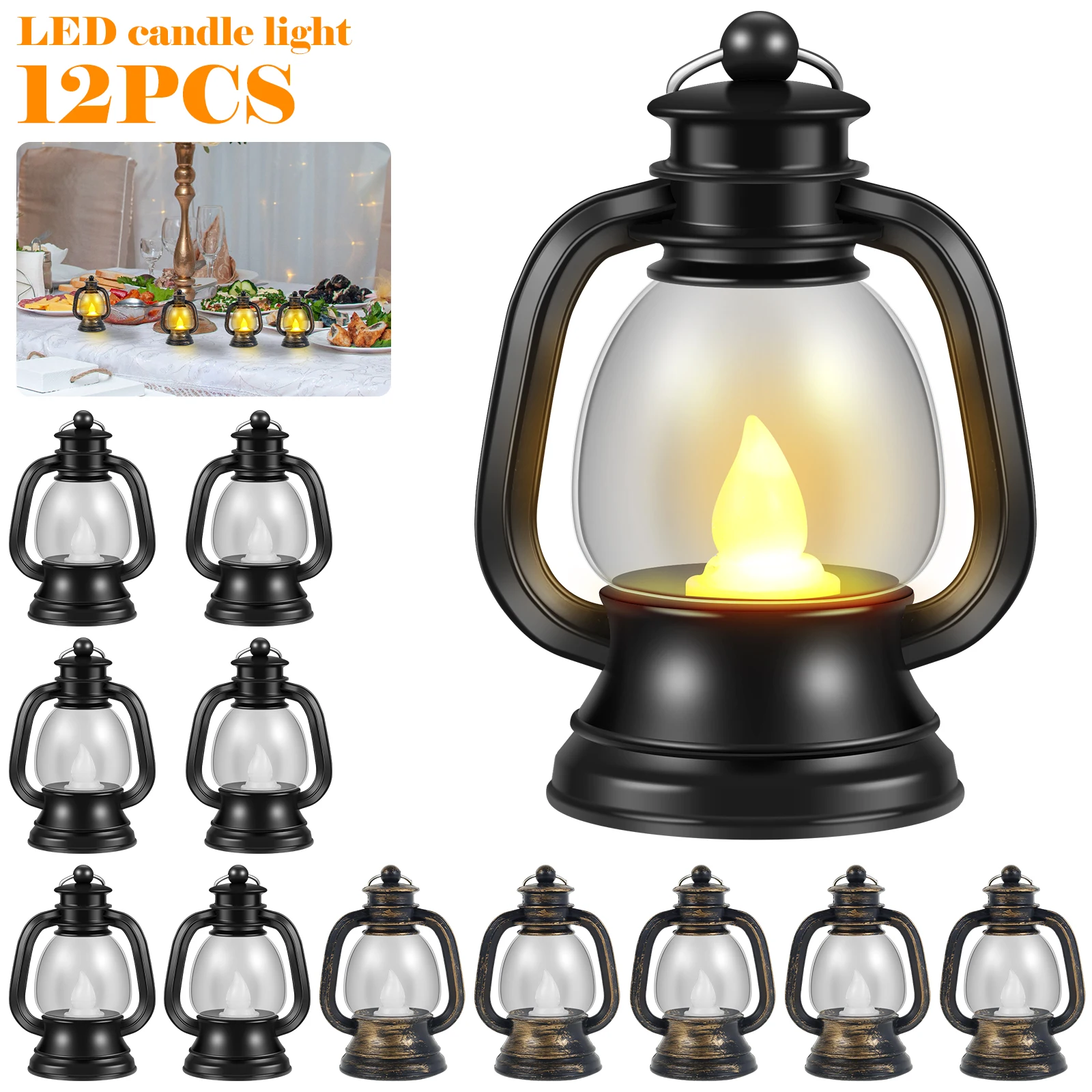 12 件 Mini Lantern with Led Candle Decorative Led Candle Lanterns Vintage Tea Light Candle Lantern Portable Led Light Lantern
12 件 Mini Lantern with Led Candle Decorative Led Candle Lanterns Vintage Tea Light Candle Lantern Portable Led Light Lantern