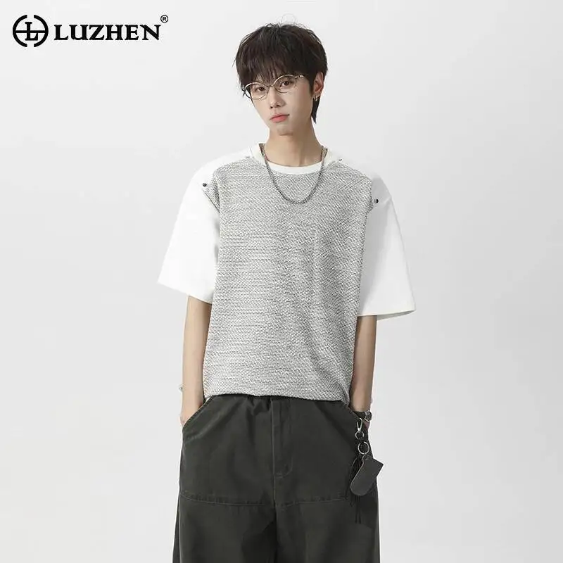 LUZHEN 2026 Summer Original Niche Design Splicing Printed Short Sleeve T-shirts Men's Fashion Round Neck Casual Male Tops JY6842
LUZHEN 2026 Summer Original Niche Design Splicing Printed Short Sleeve T-shirts Men's Fashion Round Neck Casual Male Tops JY6842