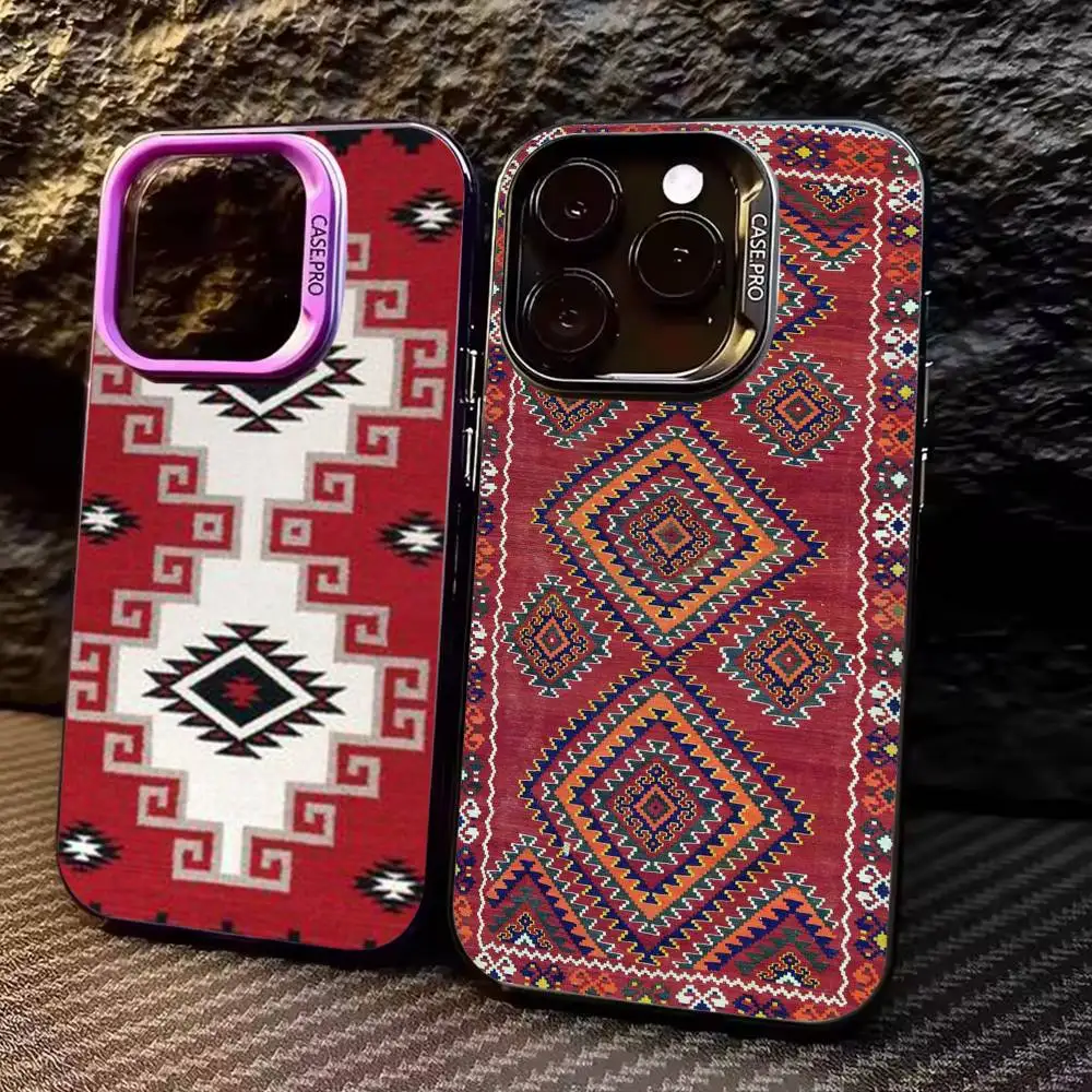 Red Tribal Aztec K-Kilim Phone Case For iPhone17,16,15,14,13,12,11 Plus,Pro Max Colored Silver Plated Inside Cover
Red Tribal Aztec K-Kilim Phone Case For iPhone17,16,15,14,13,12,11 Plus,Pro Max Colored Silver Plated Inside Cover