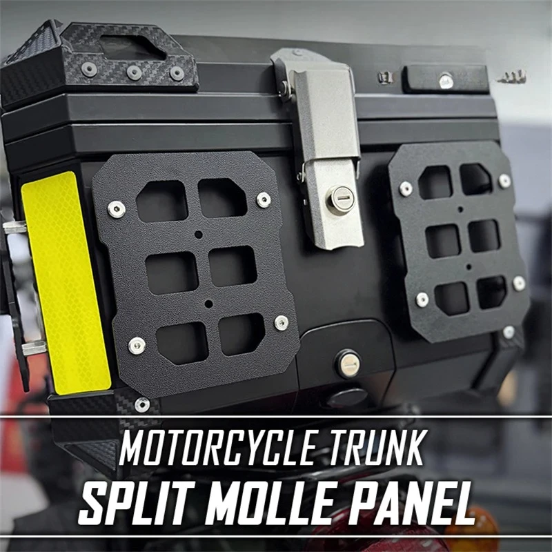 Motorcycle trunk split Molle panel for modular storage, waterproof tactical universal side box storage vehicle mounted hanging
Motorcycle trunk split Molle panel for modular storage, waterproof tactical universal side box storage vehicle mounted hanging