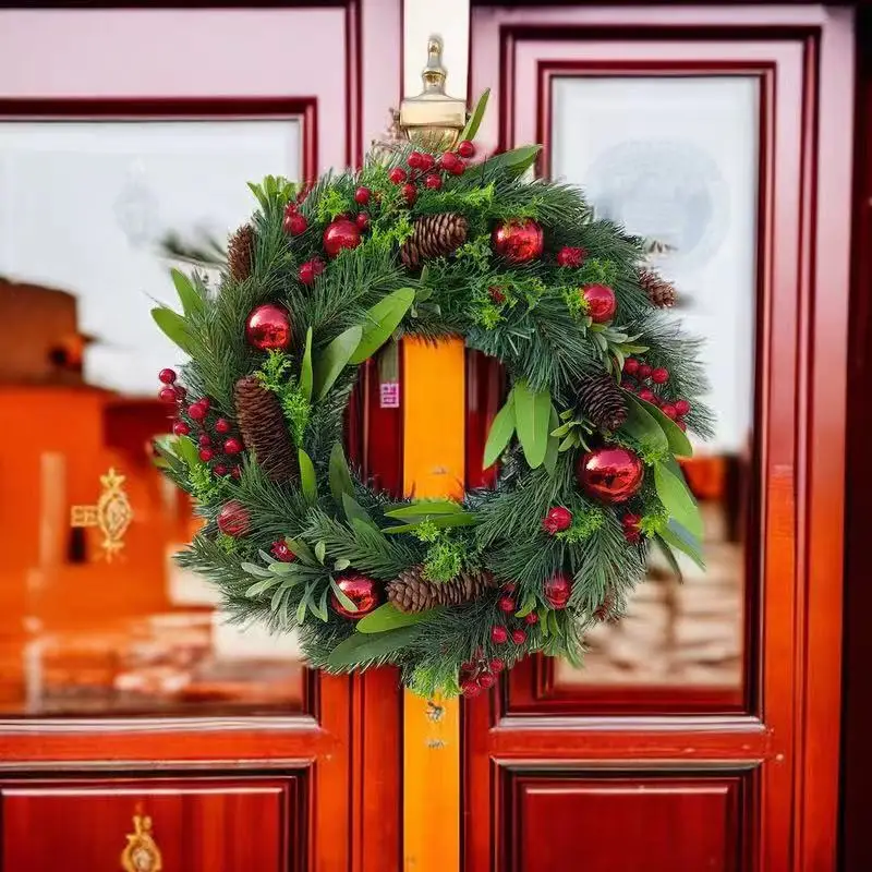 Christmas Wreath Red Winter Berry Wreath Simulation Pinecone Red Ball Door Decoration
Christmas Wreath Red Winter Berry Wreath Simulation Pinecone Red Ball Door Decoration