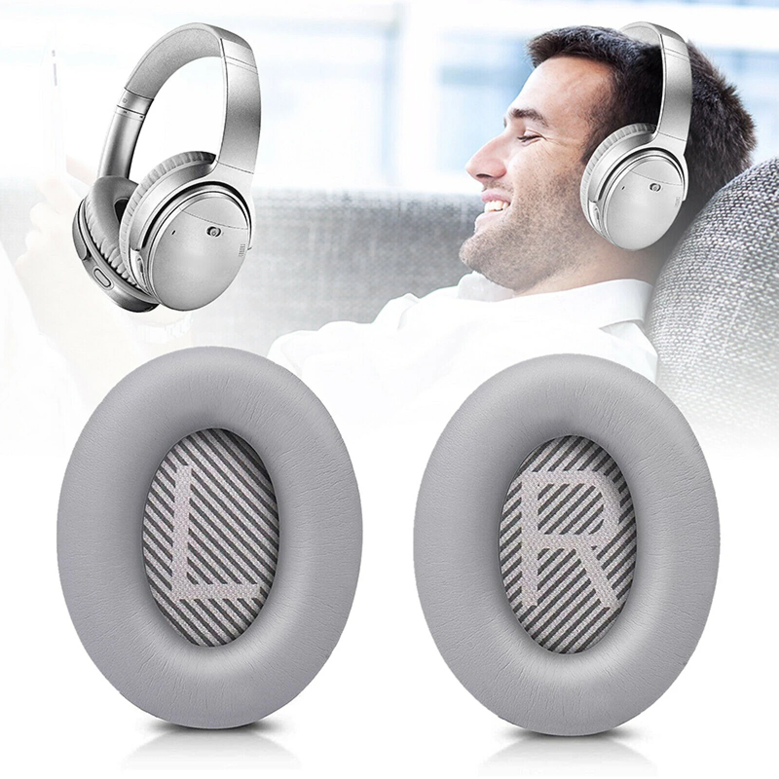 2 шт. мягкие амбушюры из пены для наушников QuietComfort QC35/QC35 II, подушечки из мягкой протеиновой кожи с эффектом памяти
2 шт. мягкие амбушюры из пены для наушников QuietComfort QC35/QC35 II, подушечки из мягкой протеиновой кожи с эффектом памяти