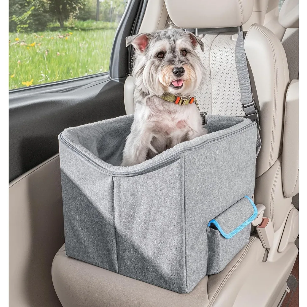 Dog Car Seat for Small Dogs, Elevated Dog Booster Seat Pet Travel Carrier Bed for Car with Adjustable Straps Pet Car Booster Sea
Dog Car Seat for Small Dogs, Elevated Dog Booster Seat Pet Travel Carrier Bed for Car with Adjustable Straps Pet Car Booster Sea