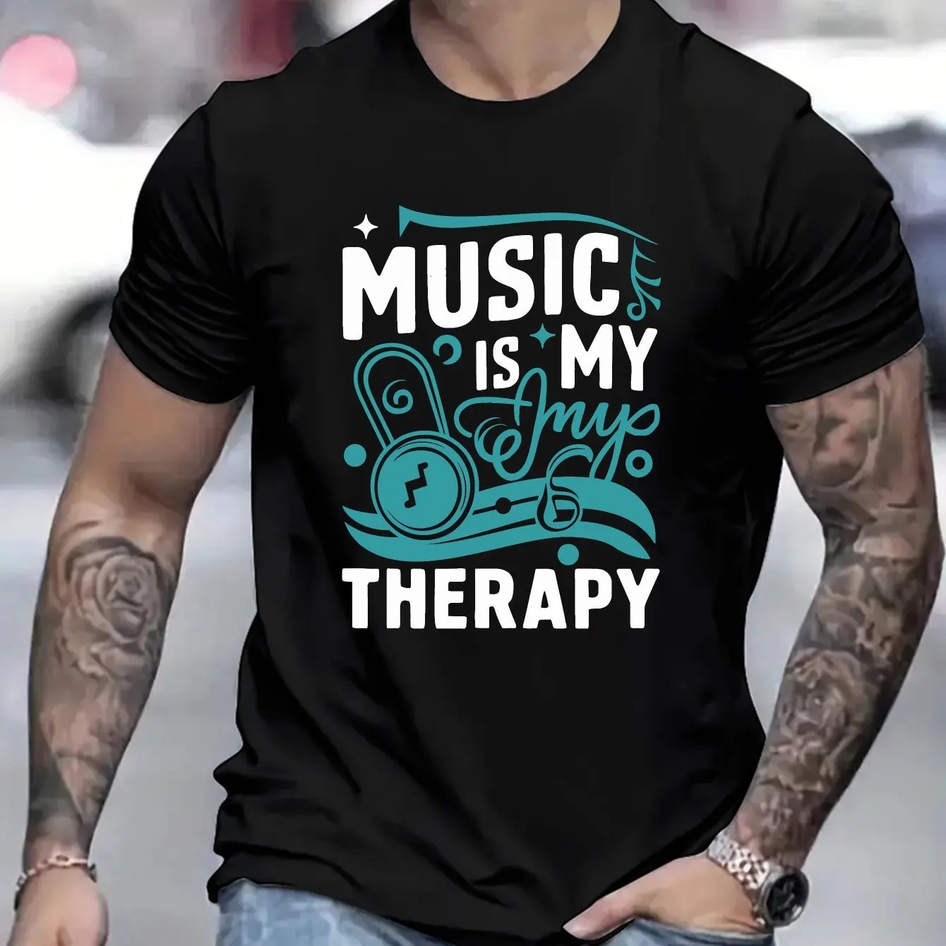 Music is the healing of my soul men's round neck short sleeved shirts minimalist style T-shirts summer casual men's clothing
Music is the healing of my soul men's round neck short sleeved shirts minimalist style T-shirts summer casual men's clothing