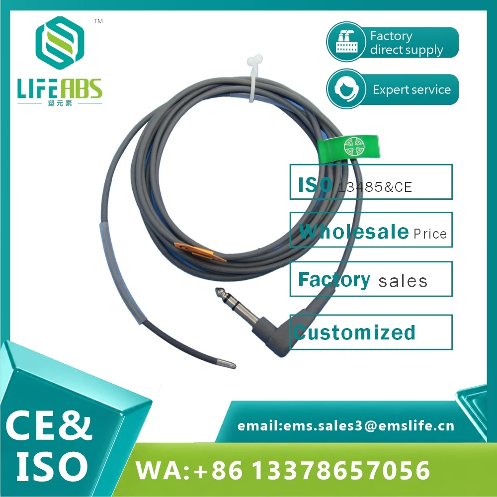 Reusable Temperature Probe for YSI400 Series,10K Monitor,Adult/infant Skin Surface/Esophageal/Rectal TEMP Sensor and Adapter.
Reusable Temperature Probe for YSI400 Series,10K Monitor,Adult/infant Skin Surface/Esophageal/Rectal TEMP Sensor and Adapter.